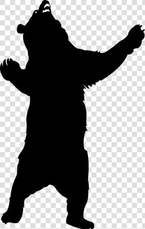 Bear Design S Blog   Standing Bear Silhouette Png  Transparent Png