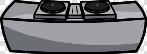 Vector Black And White Boombox Clipart Clip Art   Dj Table Clip Art  HD Png Download