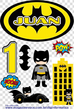 Topo De Bolo Batman 1 Ano  HD Png Download