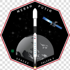 Spacex Falcon 9 Merah Putih  HD Png Download