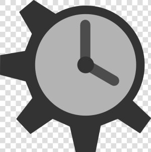 Gear Clock Icon Png Clipart   Png Download   Clock Gear Icon Circle Png  Transparent Png