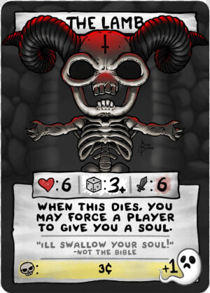 The Lamb   Binding Of Isaac Four Souls All Cards  HD Png Download