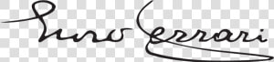 Enzo Ferrari Signature Png  Transparent Png