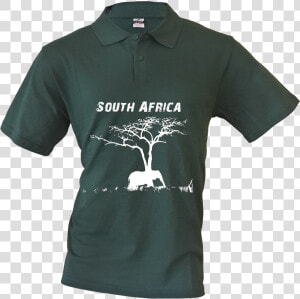 Mens Golf Shirt South Africa Elephant Silhouette   Polo Shirt  HD Png Download