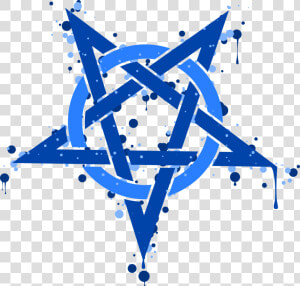 Blue angle symmetry   Blue Pentagram Png  Transparent Png