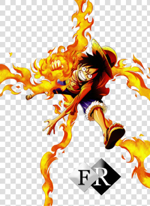 Fire Clip Rendered   Luffy Png  Transparent Png