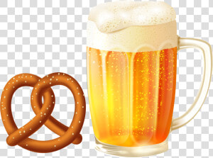 And Mug Pretzel Beer Glassware Root Clipart  HD Png Download