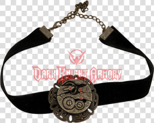 Black Steampunk Gear Choker  HD Png Download