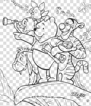 Free Printable Coloring Pages Of Winnie The Pooh And   Capa De Caderno Ursinho Pooh  HD Png Download