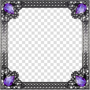 Transparent Clipart Cornici   Silver Purple Frame Png  Png Download