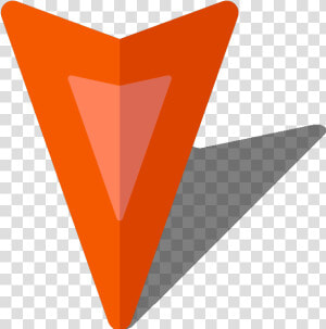 Simple Location Map Pin Icon4 Orange Free Vector Data   Triangle  HD Png Download