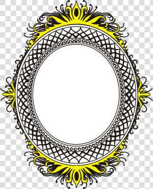 Oval Frame   Round Shape Photo Frame  HD Png Download