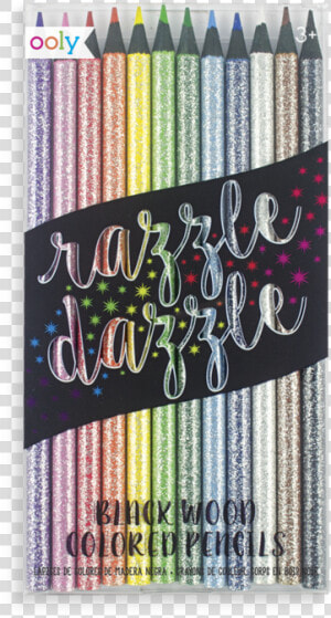 Razzle Dazzle Colored Pencils   Crayons De Couleur Pailletés  HD Png Download