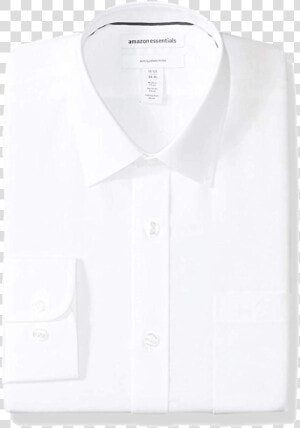 Slim Fit White Shirt By Amazon Essentials   Dress Shirt  HD Png Download