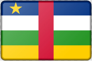 Square area yellow   Central African Republic Flag  HD Png Download