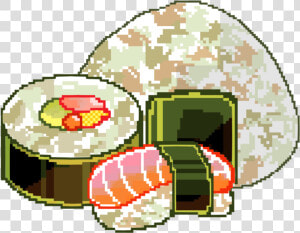 Transparent Sushi Pixel   Png Download   Japanese Food Pixel Art Transparent  Png Download