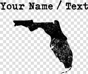 Custom Distressed Florida Silhouette Journal   Florida State Map Png  Transparent Png