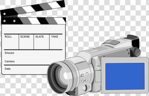 Video Camera Movie Clapboard Retro   Vector Camera Video Hd  HD Png Download