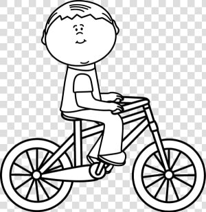 Transparent Riding Bicycle Png   Ride A Bike Black And White Clipart  Png Download