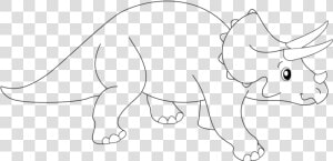 Transparent Easy Clipart Drawings   Triceratops Drawing Easy  HD Png Download