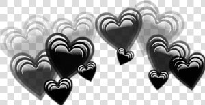  corona  coronadecorazones  corazones  corazon  negro   Corona De Corazones Png  Transparent Png