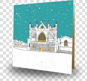 Exeter Cathedral Line Drawing  HD Png Download