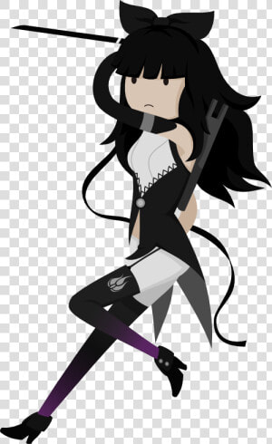 Blake Belladonna From Rwby In An Adventure Time Style    Cartoon  HD Png Download