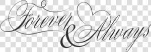 Forever And Always Word Art Png File   Forever And Always Png  Transparent Png