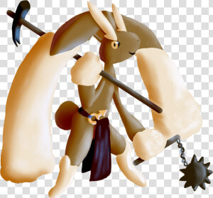 Barbarian Lopunny   Cartoon  HD Png Download