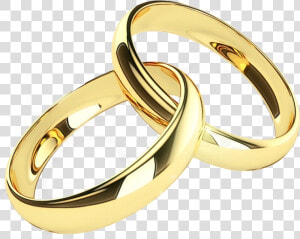 Wedding Ring Engagement Ring   Interlocking Wedding Bands  HD Png Download