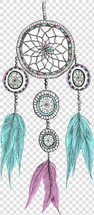 Colorful  Colourful  And Dream Catcher Image   Filtro Dos Sonhos Desenho  HD Png Download