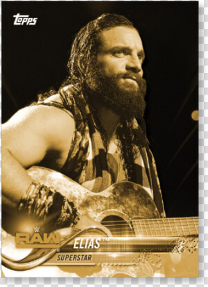 2018 Topps Wwe Elias Base Poster Gold Ed   Poster  HD Png Download