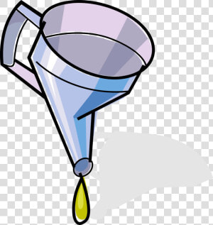 Vector Illustration Of Funnel Channels Liquid With   Oil Funnel Cartoon  HD Png Download