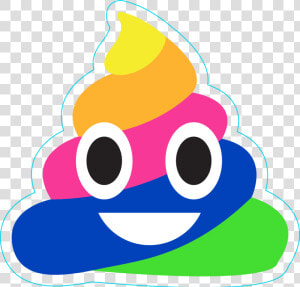 Transparent Clipart Poop   Rainbow Poop Emoji Clipart  HD Png Download