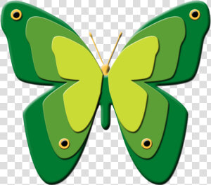 Green Butterflies Clipart Green Cartoon Butterfly   Clipart Butterfly  HD Png Download