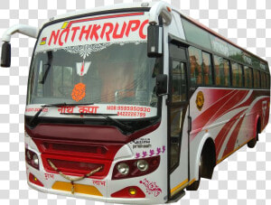 Bus Nathkrupa Travels   Tour Bus Service  HD Png Download