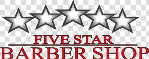 Five Star Barbershop Logo  HD Png Download