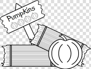 Pumpkin Patch Sign Clipart Black And White Clip Free   Cartoon  HD Png Download