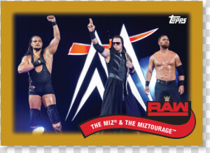 2018 Topps Wwe Heritage The Miz  amp  The Miztourage Tag   Banner  HD Png Download