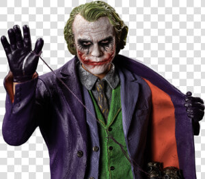 Iko1047 Heath Ledger Dark Knight Joker Statue 07  HD Png Download