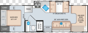 Thor Four Winds 28z Floor Plan  HD Png Download