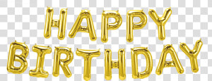 Gold Foil Happy Birthday Balloon By North Star   Happy Birthday Μπαλονια  HD Png Download