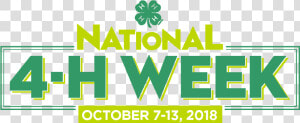 National 4 H Week 2018  HD Png Download