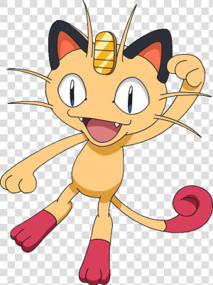 Misty And Golduck   Meowth In Pokemon  HD Png Download