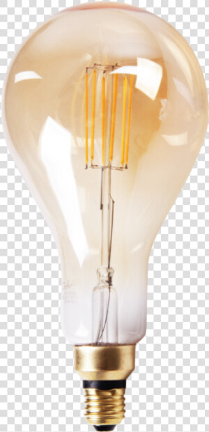 Led Lamp Filament Druppel Recht Middel Ø13 Cm   Fluorescent Lamp  HD Png Download