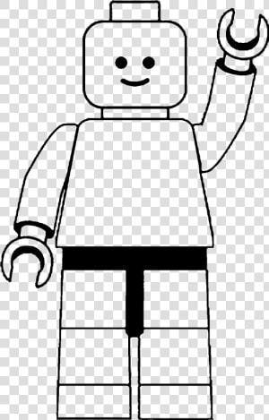 Lego Minifigures Lego Ninjago Clip Art   Lego Man Black And White  HD Png Download