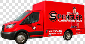 Spengler Plumbing Hvac  amp  Remodeling Box Truck   Compact Van  HD Png Download