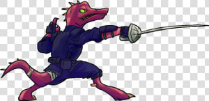 “ Sliceface The Ninja Kobold I Drew In A Stream With   Kobold Ninja  HD Png Download