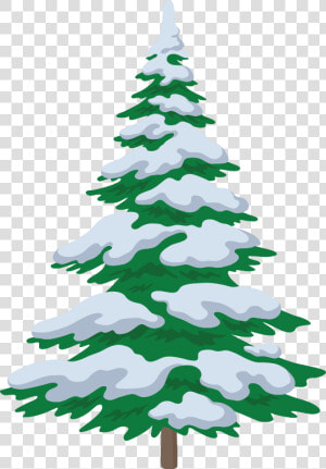 Transparent Snowy Tree Png   Drawing Tree With Snow  Png Download