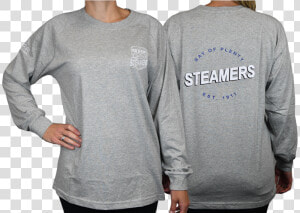 Grey Steamers Longsleeve   Long sleeved T shirt  HD Png Download